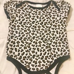BABY GEAR 9-12M CUTE GIRLS LEOPARD PRINT BODYSUIT
